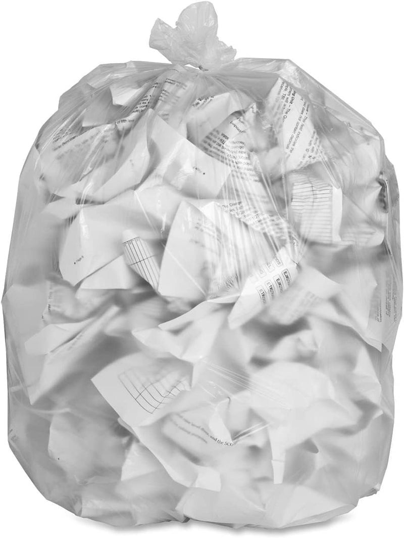 Supellectilem 8 Gallon Trash Bags – 150 Small To Medium Garbage Bags | 24" x 24" Clear Waste Basket Trash Bags | Commercial Bulk Plastic Bathroom Trash Can Liners | Office Shredder Bags - Image 2
